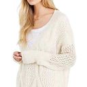 Urban Outfitters  Kimchi Blue Oversized Lightweight Cableknit Sweater Ivory Sz S Photo 0