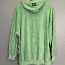 Daily Drills Green Terry Cloth Oversized Hoodie Photo 5