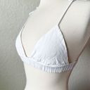 437  White Tie Shoulder Bikini Top Photo 2