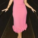 Revolve NBD Roja midi dress in hot pink Photo 4