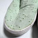 American Eagle  7W Mint Green Eyelet Canvas Slip-On Shoes Photo 10