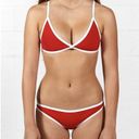 Hoaka Swimwear  Hawaii Red Modern Bikini Bottom Photo 6