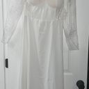 Boohoo White Lace Midi Dress Photo 1
