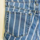 PacSun  Super Stretch Shortie Short 27 Blue Stripe Denim Rolled Cuffs High Rise Photo 4