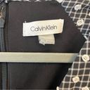 Calvin Klein  Dress Black & White Embroidery Ditsy Print Vintage-y Midi Sz 4 NWT Photo 3