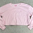 Stoney Clover Lane matching set baby pink terry cloth sweatshirt boxer short Photo 3