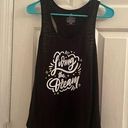 secret treasures Size medium “Living the dream” black logo clouds stars racerback tank top Photo 0