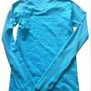 Lululemon  RUN Swiftly Tech Long Sleeve Top size 6 AQUA EUC Running Yoga Gym Fun Photo 1