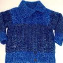 Vintage Blue Tapestries Ireland  Wool Sweater Jacket Size M Photo 0