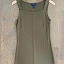 Ann Taylor Vintage  Olive Square Neck Maxi Dress Photo 3