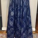 Hill House  Home Ellie Nap Dress Navy Metallic Check Size Small Discontinued Photo 2