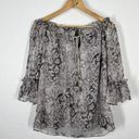 Cynthia Steffe  Silk Ruffle Off The Shoulder Top Photo 0