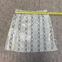 Princess Polly  white snakeskin faux leather mini skirt size 0 Photo 7