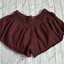 Free People #42 NWOT  Beach Lily Fauxchet Sweater Shorts in Rum Raisin Photo 2