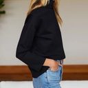 Emerson Fry Edie Top Black Ponte Medium Mockneck Turtleneck Photo 2