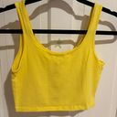 Ambiance Apparel Yellow Cropped Tank Photo 3