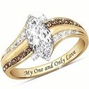 Only Gorgeous Ladies “My One and  Love” Statement Ring Size 7 Photo 1