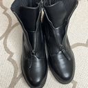 Anne Klein  Ulema Black Low Wedge Ankle Booties Photo 10