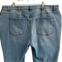 Lane Bryant  midrise boyfriend cropped distressed patchwork denim jeans 22 Photo 5