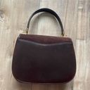 Bruno Magli Made In Italy Brown Suede Leather Handbag Bag Photo 6