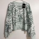 Under Armour NEW NWT Women's UA Rival Fleece Camo Crew Medium Opal Green Long Sleeve Pullover Photo 1