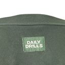 Daily Drills  Cropped Crew Neck Reversible Sweatshirt French Terry Size Small Photo 7