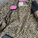 American Eagle leopard fleece snap button jacket Photo 4