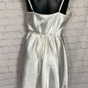 Linea Donatella  White Beaded Nightgown Lingerie Satin Babydoll Medium Photo 3