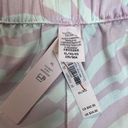 Victoria's Secret Victoria Secret Satin Pajama Shorts XL Pink White Zebra Stripe Silky Pull On New Photo 5