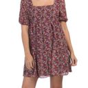 BCBGeneration  Square Neck Floral Babydoll Dress Size 8 NWOT Photo 1