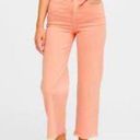 Banana Republic  *High Rise *Wide Leg *Crop Jeans in Peach Punch - NWT! Photo 1