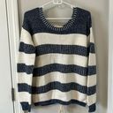 Vintage Havana  blue and white stripped sweater Photo 0