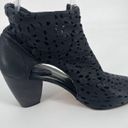 Dansko iXOs Cutout Ankle Boots Sz 40 Black Perforated Leather Heels Booties Photo 2