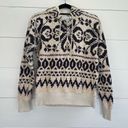 Polo  Ralph Lauren Fair Isle Hooded Sweater Lace Up Photo 2