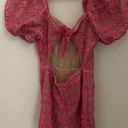 Adelyn Rae  Praya Tie Back Crochet Lace Sorbet Pink Romper Size S Photo 3