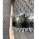 Banana Republic  Women's Textured Collage Sweater Grey Combo Turtleneck Size M Photo 5