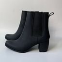 Jeffrey Campbell JC Play Matte Black Rubber Heeled 'Hurricane' Boots Photo 3