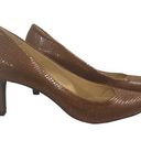 Ralph Lauren New Lauren  Harper brown snakeskin effect almond toe pumps size 8 Photo 0