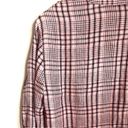 Joie  "Dane" 100% Soft Linen Pink Plaid Button Down Shirt Roll Tab Sleeves Photo 5