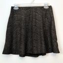 BCBGeneration NEW NWT  Pull Up Circle Skirt Black Gold Short Mini A-Line S - FLAW Photo 0