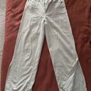 Banana Republic High Rise Wide Leg White Jeans Photo 0