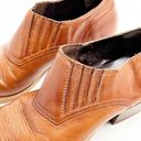 Durango  Cognac Leather Western Style Ankle Booties, Size 6 Photo 5