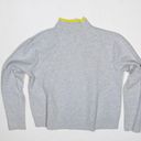 Sweaty Betty Serenity Cotton Blend Stretch Knit Mock Neck Pullover Sweater Gray Photo 3