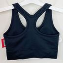 Spanx  very black rib seamless medium impact racerback bra size L Photo 2