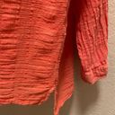 Pilcro  By Anthropologie Coral Mila Draped Button Down Blouse Size L Photo 10