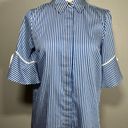 Draper James Pinstripe Button Down Blouse Photo 0