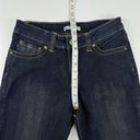 Lee  Slender Secret Lower On The Waist Jeans 10 Short Blue Dark Wash Distressed Photo 9