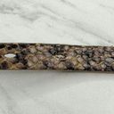 Talbots  Snake Print Embossed Skinny Genuine Leather Belt Size Small S Photo 8