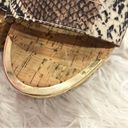 ALDO  Double Strap Snakeskin Cork Wedge Heels 8 Photo 3