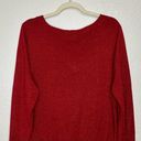 Lane Bryant  Red Metallic V-neck Sweater Photo 5